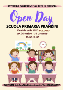 locandina open day scuola primaria