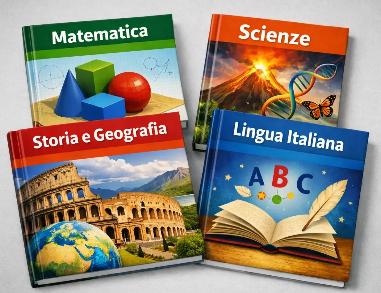 Immagine esemplificativa con alcuni libri di testo