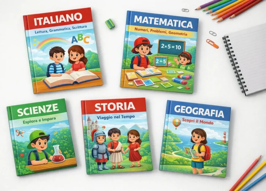 Immagine esemplificativa con alcuni libri di testo
